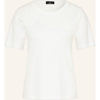 monari Monari T-Shirt Mit Pailletten weiss