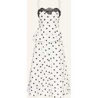 self-portrait Self-Portrait Kleid Mit Leinen Und Spitze weiss