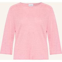 comma Pullover Mit Leinen Und 3/4-Arm pink