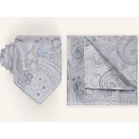 Sterlington Sterlington Set: Krawatte Und Einstecktuch blau