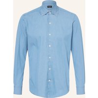 ZEGNA Zegna Jeanshemd Regular Fit blau