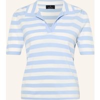 monari Strick-Poloshirt grau
