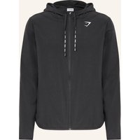 GYMSHARK Gymshark Trainingsjacke Arrival schwarz