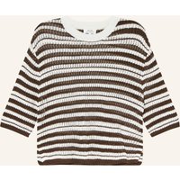 Opus Pullover Punny Mit 3/4-Arm braun