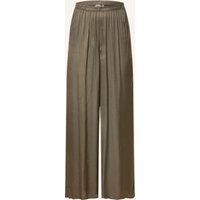 American vintage Marlenehose Aus Satin gruen