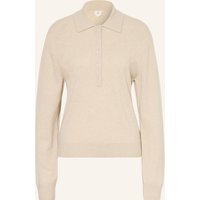 ARKET Strick-Poloshirt Cleo Aus Cashmere weiss