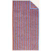 Cawö Handtücher Bold Streifen 6277 blau/terra - 13 - Duschtuch 70x140 cm