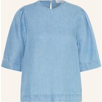 Rich & Royal Rich & Royal Blusenshirt In Jeansoptik blau