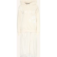 VOGUE COLLECTION Vogue Collection Kleid Im Materialmix beige