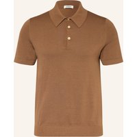 sandro Strick-Poloshirt braun
