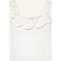 sandro Cropped-Stricktop weiss