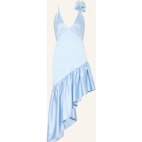sandro Cocktailkleid Mit Rüschen blau