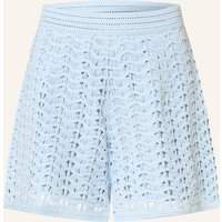 sandro Strickshorts Mit Schmuckperlen blau