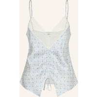 CLAUDIE PIERLOT Claudie Pierlot Satintop Mit Spitze blau