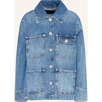 AllSaints Allsaints Jeansjacke Bex Mit Schmucksteinen blau