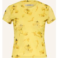 AllSaints Allsaints T-Shirt Ellie Aus Mesh gelb
