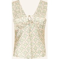 CLAUDIE PIERLOT Claudie Pierlot Blusentop Aus Satin beige
