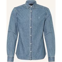 AllSaints Allsaints Jeanshemd Gleason Slim Fit blau