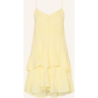 BA&SH Kleid Bilona Mit Volants gelb