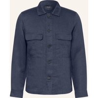 OLYMP SIGNATURE Olymp Signature Overshirt Aus Leinen blau
