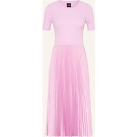 Boss Boss Kleid Fadridi Im Materialmix Mit Plissees rosa