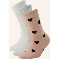SKIMS Skims 3er-Pack Socken Sport weiss