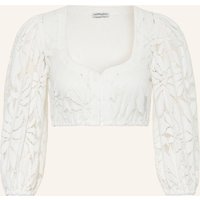 Heimatglück Tracht Heimatglück Tracht Dirndlbluse Nele Mit 3/4-Arm weiss