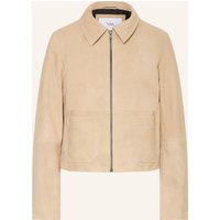Y.A.S. Lederjacke beige