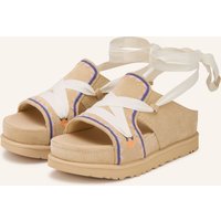 BEIGE / HELLORANGE / BLAU