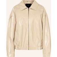 WITHBLACK Withblack Blouson Gillian In Lederoptik beige