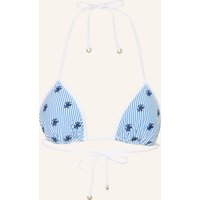Tommy Hilfiger Triangel-Bikini-Top blau