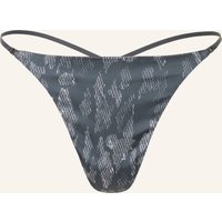 Calvin Klein String Signature Satin grau