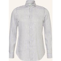 FINAMORE 1925 Finamore 1925 Hemd Tokyo Sergio Slim Fit Mit Leinen gruen