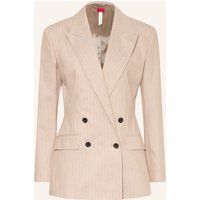 HUGO Blazer Azenia Mit Glitzergarn beige