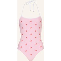 Tommy Hilfiger Neckholder-Badeanzug rosa