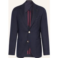 Tommy Hilfiger Piqué-Sakko Extra Slim Fit blau