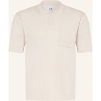 C.P. Company Strick-Poloshirt weiss