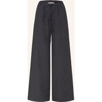LANIUS Lanius Marlenehose Aus Leinen blau
