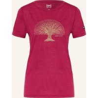 Super.Natural Super.Natural T-Shirt Tree Of Knowledge Mit Merinowolle rot