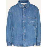 JACQUEMUS Jeans-Overjacket La Chemise Boulanger blau