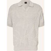 Boss Strick-Poloshirt Asurfo Relaxed Fit beige