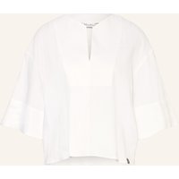 Max Mara Max Mara Blusenshirt Sospiro Mit Leinen Und 3/4-Arm weiss