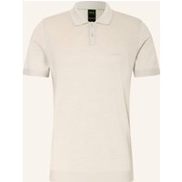 Boss Strick-Poloshirt Momentum Lite Regular Fit beige