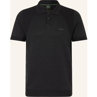 Boss Strick-Poloshirt Momentum Lite Regular Fit schwarz