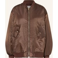 The Frankie Shop The Frankie Shop Oversized-Blouson Astra Aus Satin braun