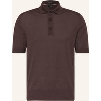 Boss Strick-Poloshirt Nolano braun