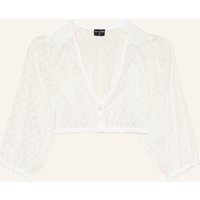 KINGA MATHE Kinga Mathe Dirndlbluse Keira Aus Spitze Mit 3/4-Arm weiss