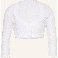 KINGA MATHE Kinga Mathe Dirndlbluse Samantha Aus Lochspitze weiss