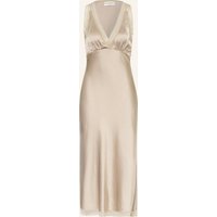 lollys laundry Lollys Laundry Satinkleid Clarill Mit Spitze beige