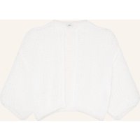 MAIAMI Maiami Cropped-Strickhülle Aus Mohair Mit 3/4-Arm weiss